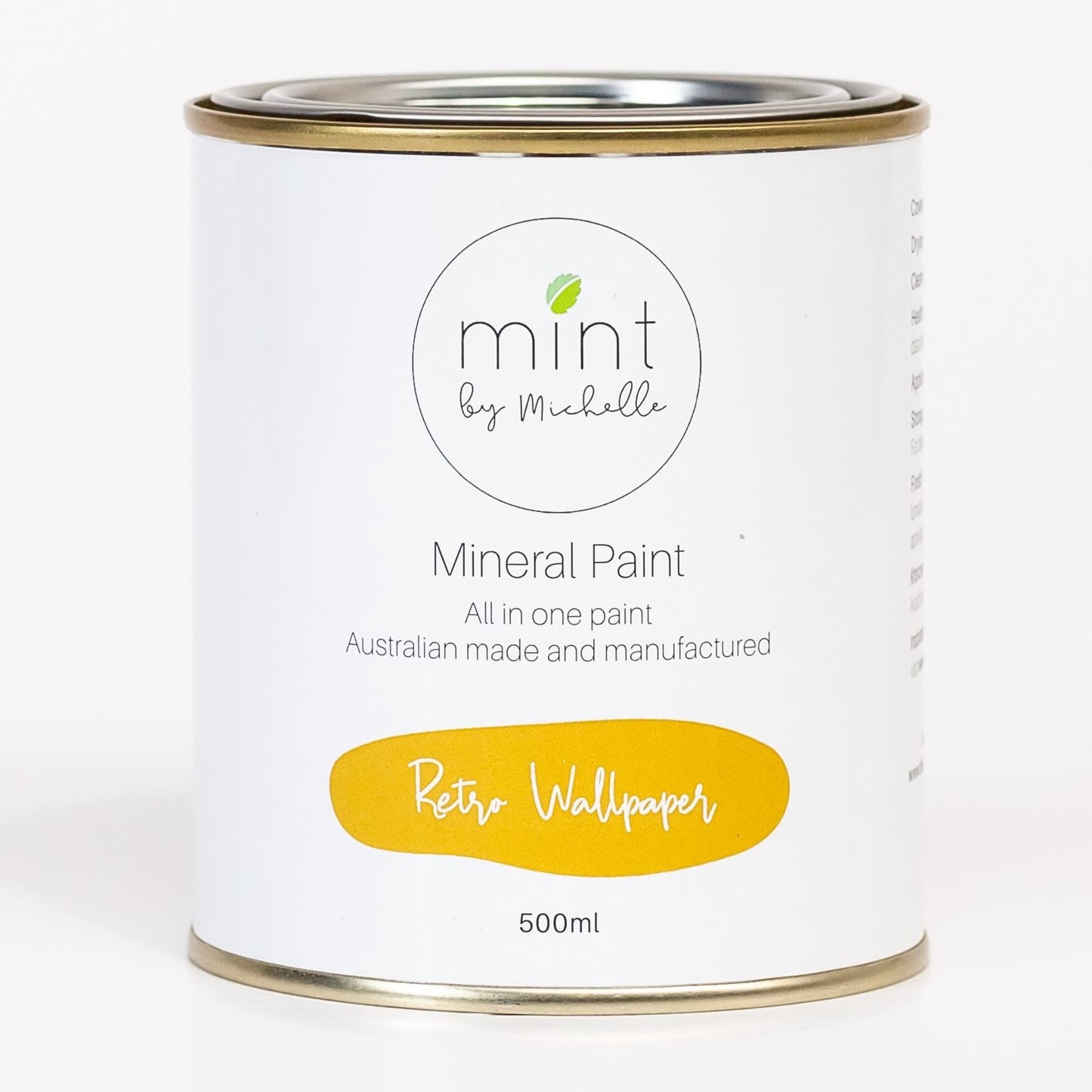 Retro Wallpaper Mint Mineral Paint 500ml