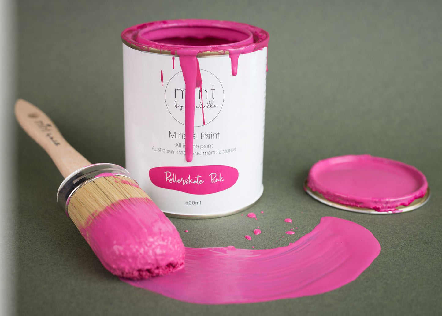 Rollerskate Pink Mint Mineral Paint 120ml